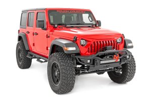 Jeep Gladiator DRL Halo LED Headlights - Front - Rough Country - 9 Inch, DOT Approved, Projection - '20-'23